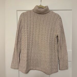 J. Jill Knit Turtleneck Sweater - Cream